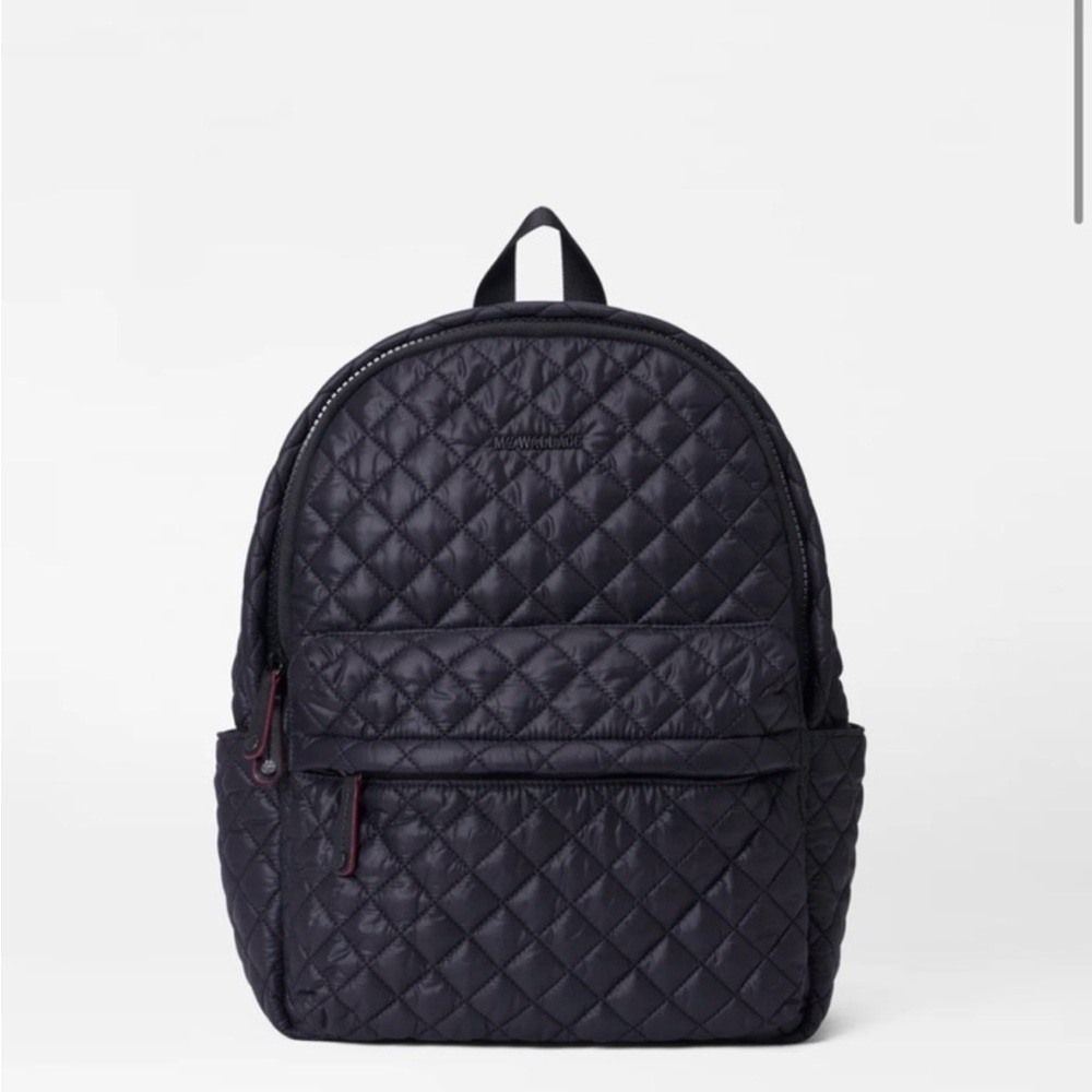 SOLD Mz Wallace Quilted Nylon Backpack - Black